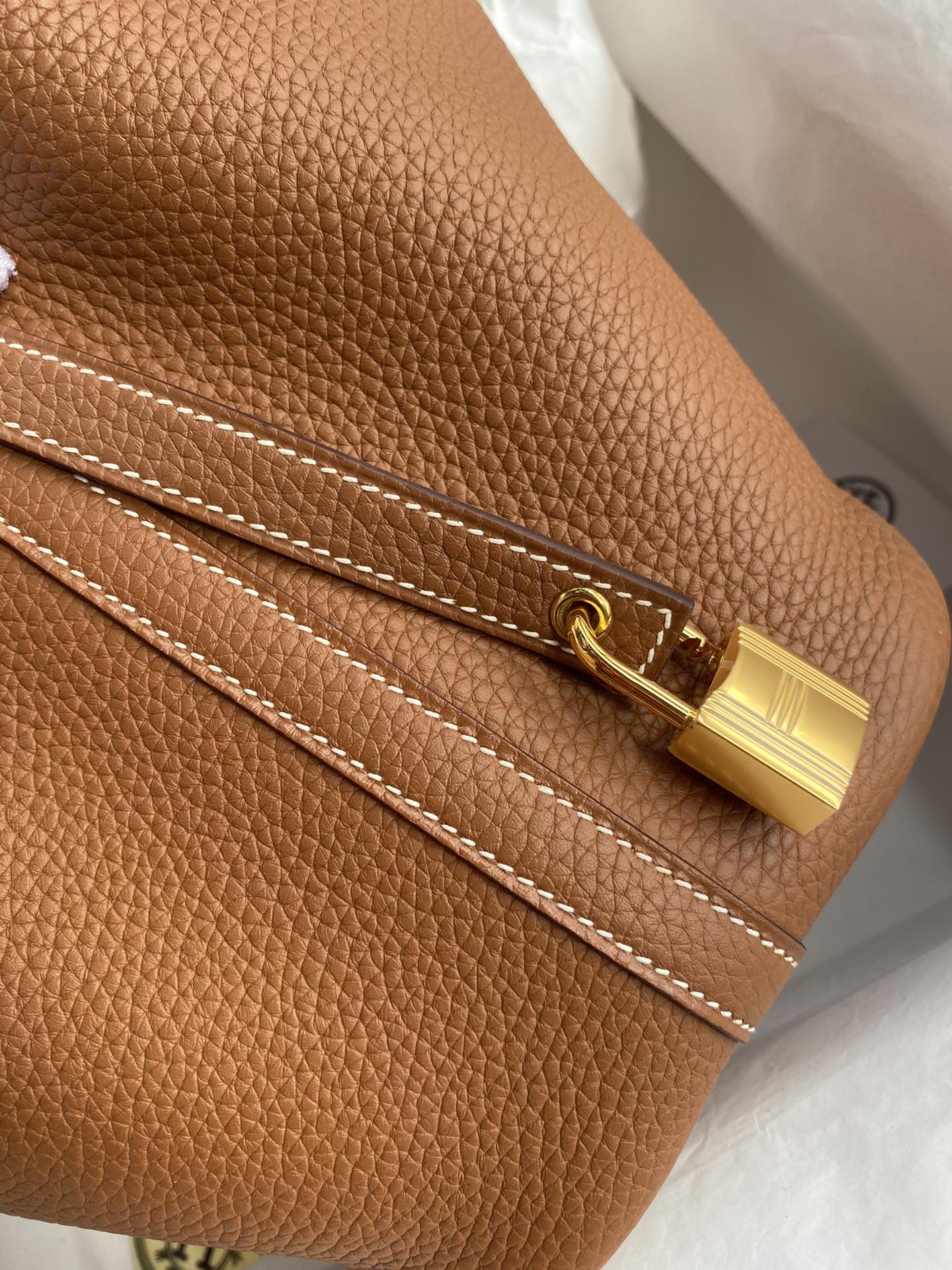 Hermes Picotin Lock 18 Bag In Brown Clemence Leather